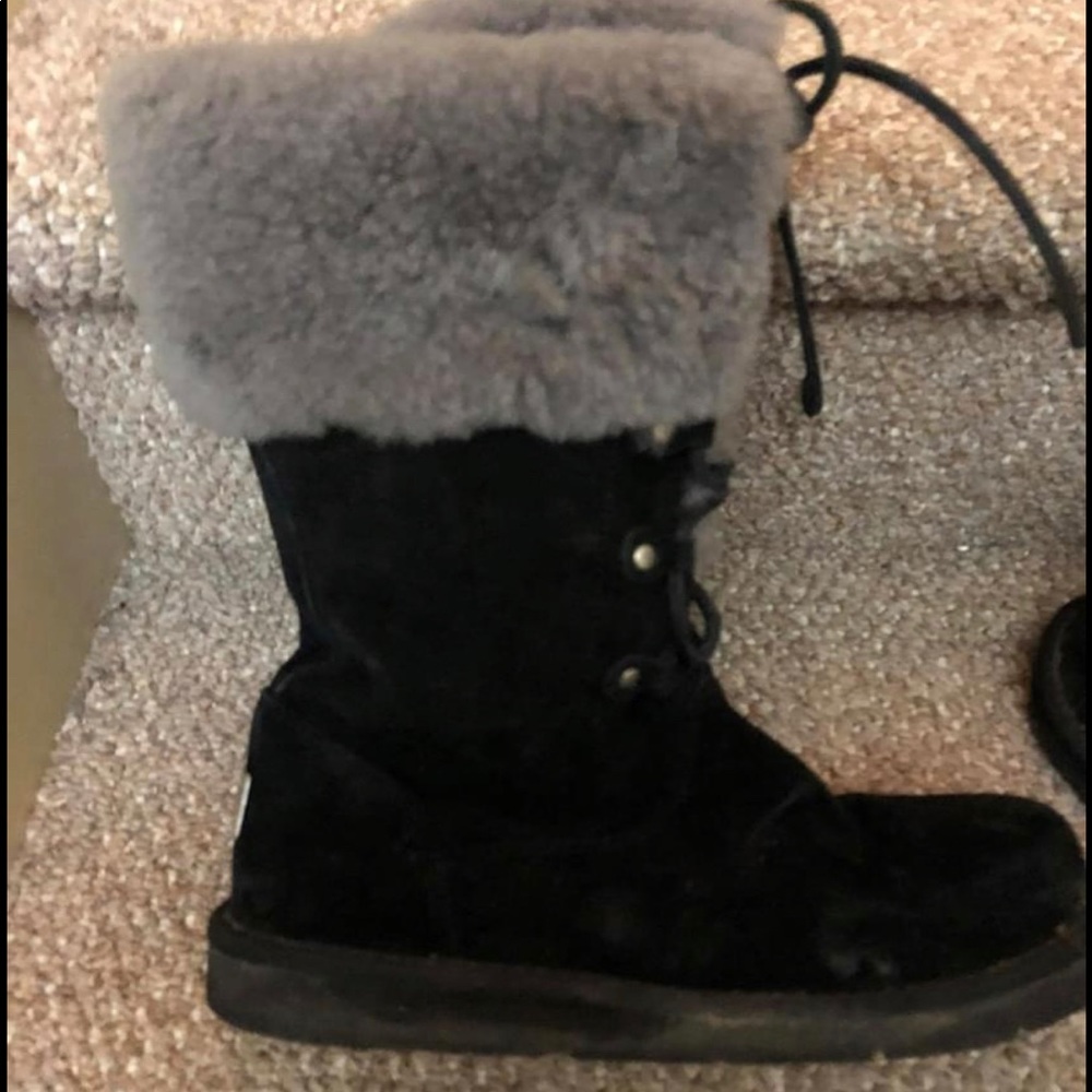 UGG lace up suede boots